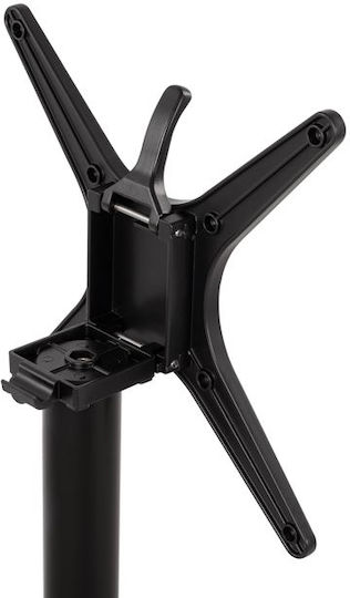 HomeMarkt Klappbar Tischständer aus Aluminium mit Regulator in Schwarz Farbe 69x69x92cm