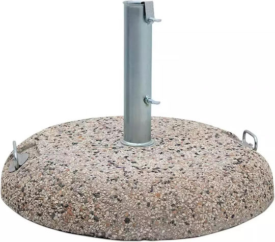 Homeplus Βάση Ομπρέλας Τσιμεντένια Μπεζ 62x62cm