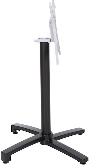 HomeMarkt Klappbar Tischständer aus Aluminium mit Regulator in Schwarz Farbe 69x69x92cm