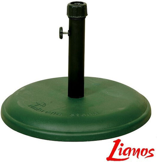 Lianos Umbrella Stand made of Metal Green 45x45cm