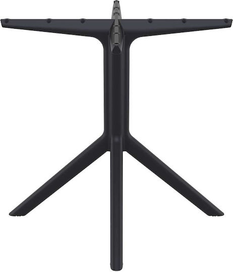 Siesta Exclusive Sky Tischständer aus Polypropylen Black 107 80x80x73cm