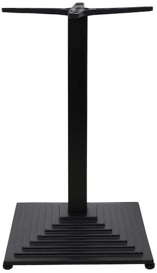Freebox Βάση Τραπεζιού Μαντεμένια Μαύρη 45x45x72cm