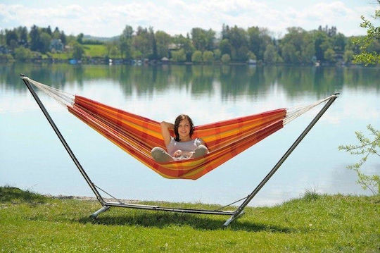 Amazonas Sumo Grande Hammock Stand made of Metal in Silver Color 380x132x107cm