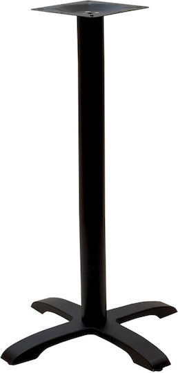 Pakketo PWH-0022 Металик Стойка За Маса Черна Таблица 62x62x94см
