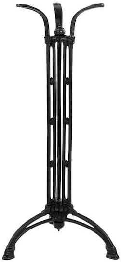 Freebox Βάση Τραπεζιού Μαντεμένια Μαύρη 50x50x105cm