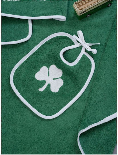 Palamaiki Βρεφικό Σετ Λουτρού με Κουκούλα Official Team Licensed Panathinaikos Πράσινο 75x75εκ.