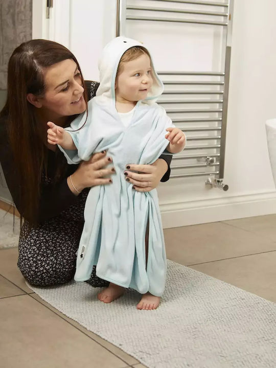 Grobag Hooded Baby Poncho Gro Poncho Light Blue