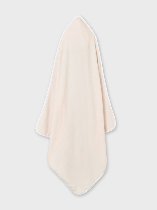 Mayoral Baby Hooded Bath Towel Pink 90x90cm