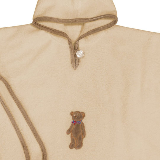 Greenwich Polo Club Baby Poncho Bathrobe Hooded 2908 Ecru 45x60cm