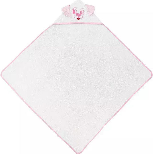 Interbaby Βρεφική Κάπα-Μπουρνούζι με Κουκούλα 100x100εκ.
