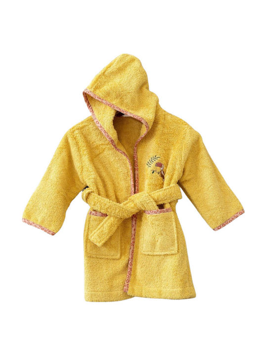 Nima Hooded Baby Bathrobe Leobaby Yellow