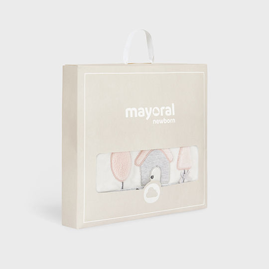 Mayoral Hooded Baby Bath Towel Dusty Pink