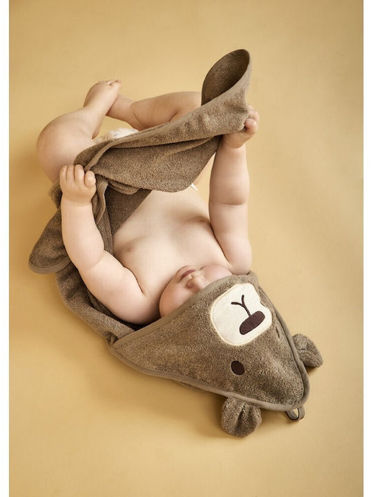 Nuuroo Baby Hooded Towel Brown 70x70cm