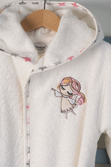 Dimcol Baby Bademantel mit Kapuze