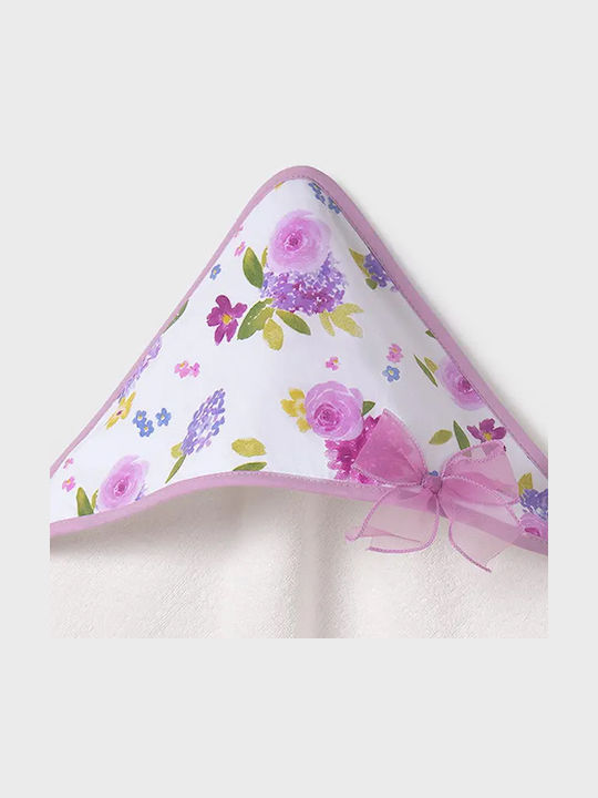 Mayoral Baby Hooded Towel Lilac 85x85cm