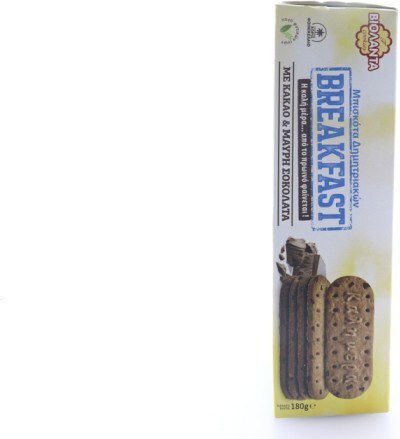 Βιολάντα Μπισκότα Κακάο & Μαύρη Σοκολάτα 180gr