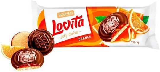 Roshen Biscuits With Topping & Filling Orange 1pcs 135gr