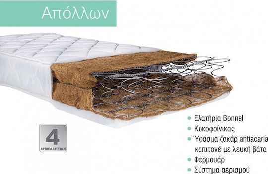 Bebe Strom Ортопедичен Матрак За Количка Аполон с Кокосови влакна 65смx130смx10см Bebe Strom Ортопедичен Матрак За Количка Аполон с Кокосови влакна 65смx130смx10см