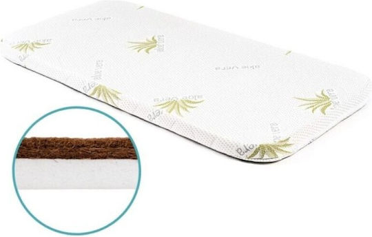 IngVart Στρώμα Κούνιας Nika Junior με Κοκοφοίνικα & Latex 60cmx120cmx6cm