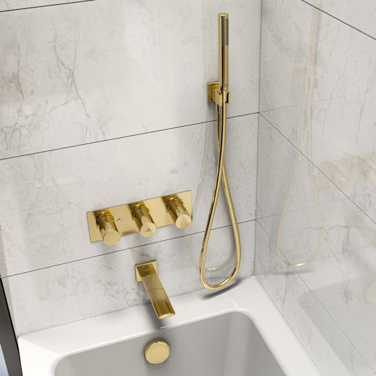 Ideal Standard Idealrain Handheld Showerhead Brushed Gold