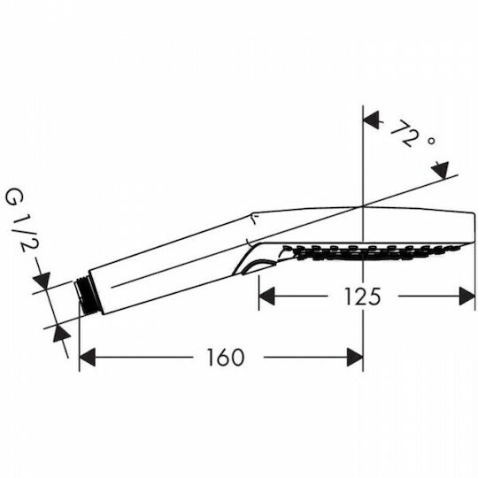 Hansgrohe 26520000 Τηλέφωνο Ντουζ με Φίλτρο