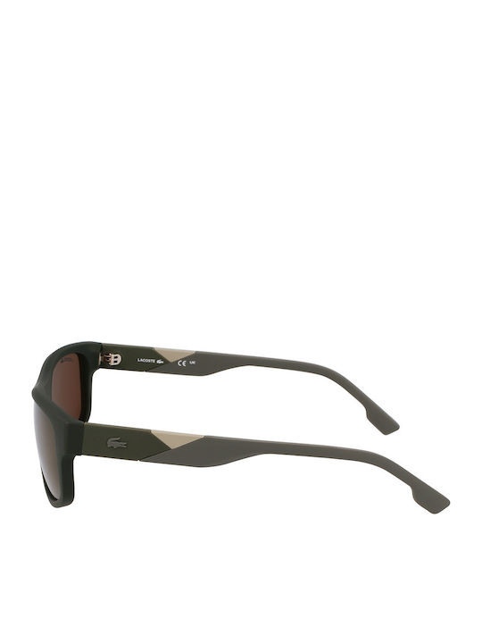Lacoste Ochelari de Soare pentru Bărbați cu Ramă Maro și Lentilă Maro L6042S-275