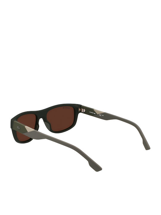 Lacoste Ochelari de Soare pentru Bărbați cu Ramă Maro și Lentilă Maro L6042S-275