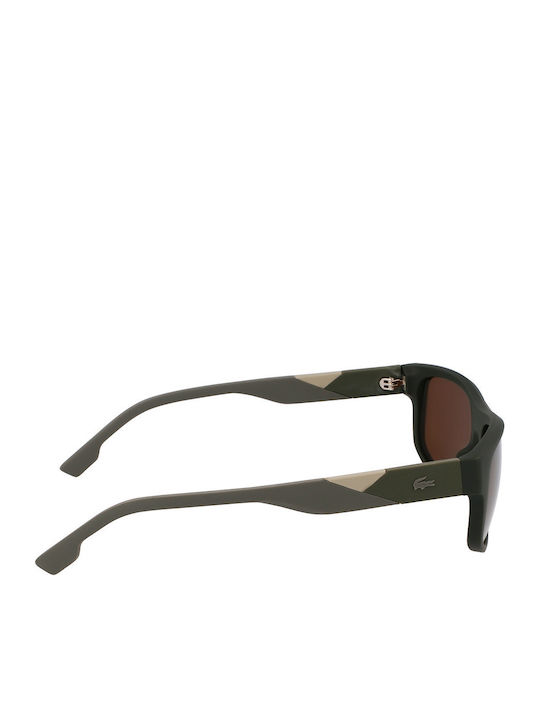 Lacoste Ochelari de Soare pentru Bărbați cu Ramă Maro și Lentilă Maro L6042S-275