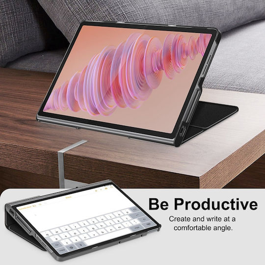 Flip Cover Ανθεκτική Μαύρη (Lenovo Tab Plus)