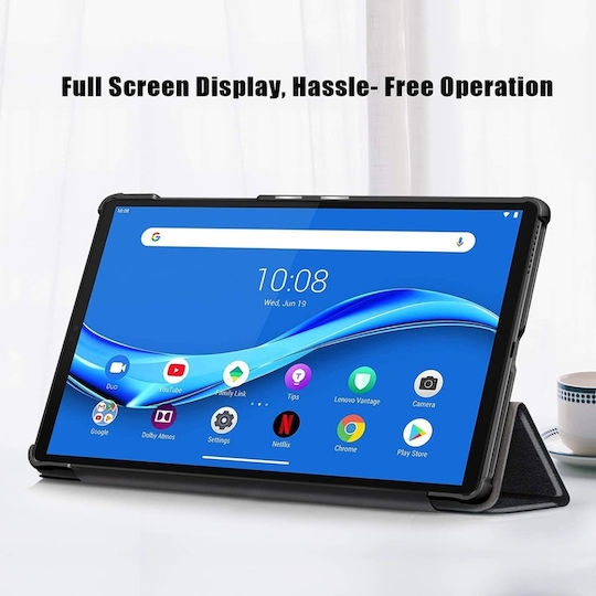 Flip Cover Durabilă Neagră (Lenovo Tab M10 Plus Tb-x606f)
