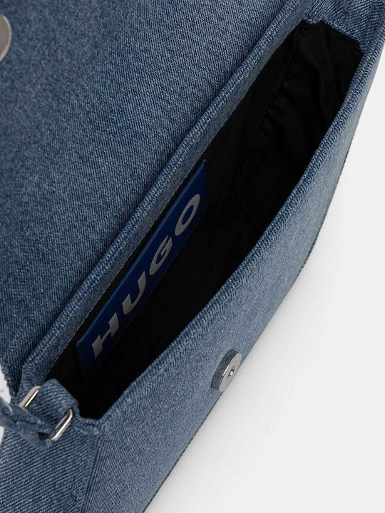 Ulani Stoff Damen Schultertasche Blau