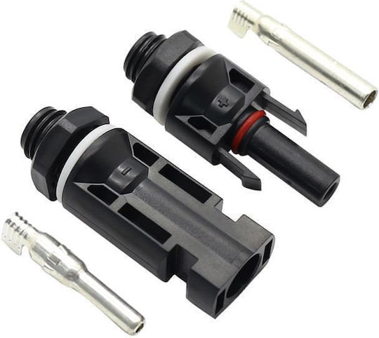 Set 4 Conectori Mc4 Montare Panou M+f Onuvio – 1000v 30a Cutii Distribuție Trecere Panou Panouri Electrice Cablu Solar 2.5–6 Mm2 Kit 2 Femele + 2 Masculi Piuliță Garnitură O-ring