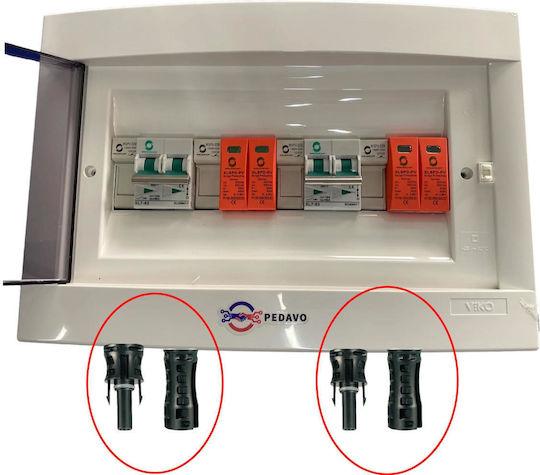 Set 4 Conectori Panou-montaj Evo2 M+f MC4 Onuvio – 1500V 30A Cutii Distribuție Trecere Panou Panouri Electrice Cablu Solar 2.5–6 Mm² Kit 2 Femelă + 2 Mascul Piuliță Garnitură O-ring
