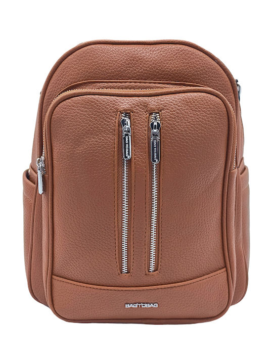 Fabric Women's Backpack Brown