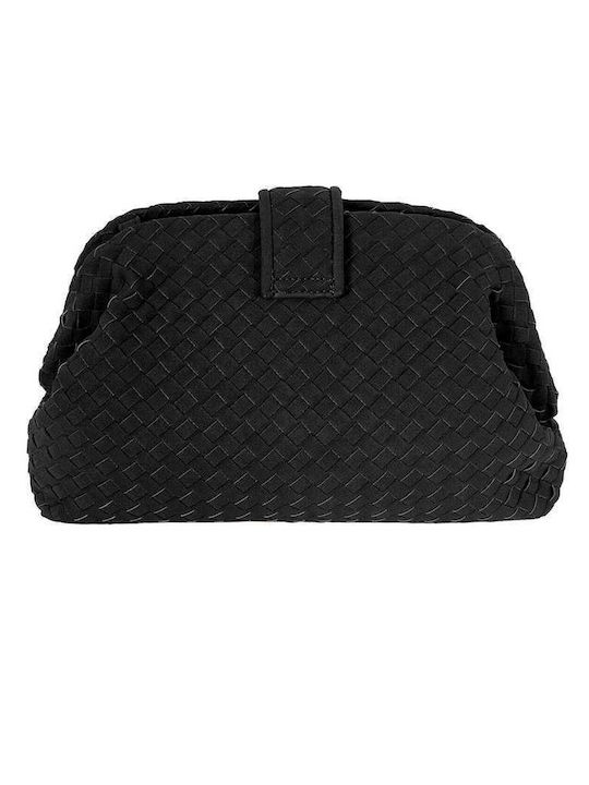 Celestino Γυναικεία Τσάντα Clutch Πλέξη Μαύρο