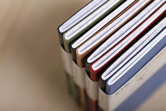 Clairefontaine Σετ 2 Σημειωματάρια A7 24 Φύλλων Ριγέ Καφέ TAUPE BLACK