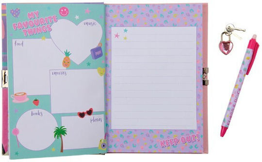 Floss & Rock Notizbuch A5 mit Stiftetui und Schloss (Verschiedene Designs)