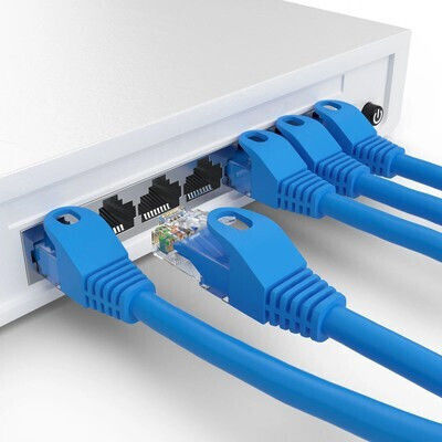 Powertech U/UTP Cat.6 (Gigabit) Cablu De Rețea Ethernet 1.5m Albastru