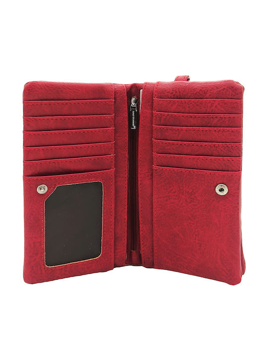 Large Fabric Women's Wallet Red