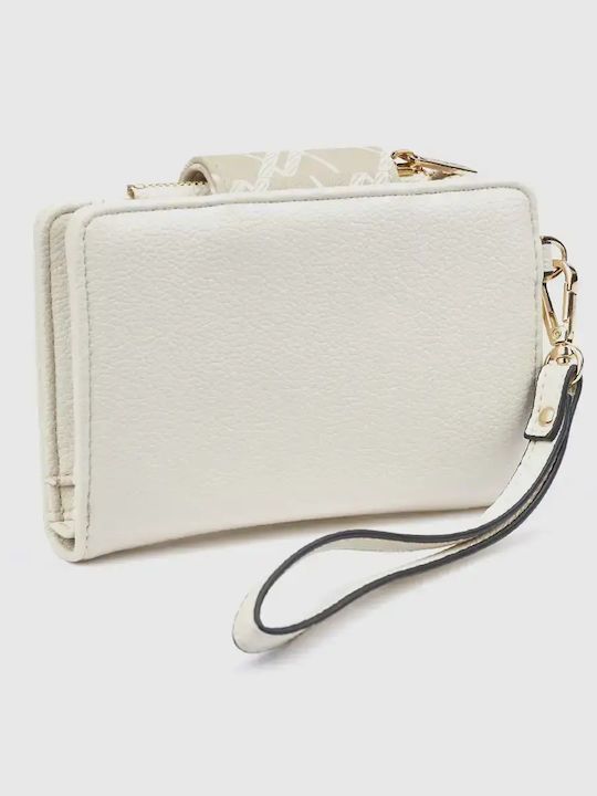 Small Women's Wallet with RFID Ecru