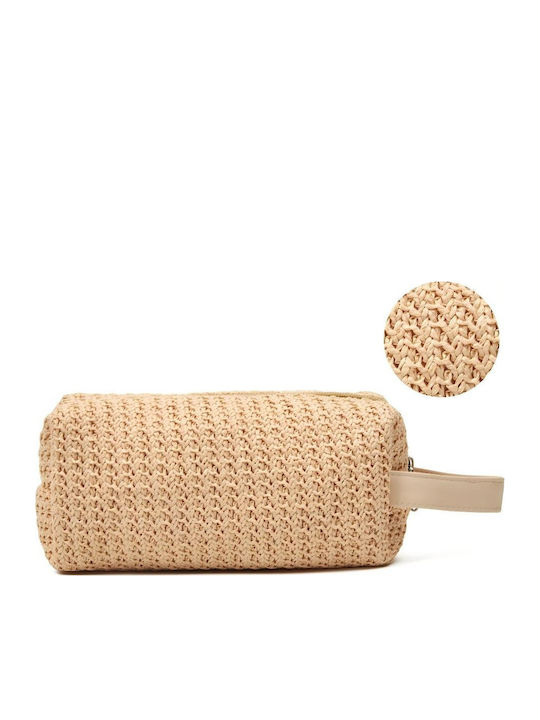 Γυναικείο Τσαντάκι Raffia – Natural Woven Cute Τσαντάκι Taupe