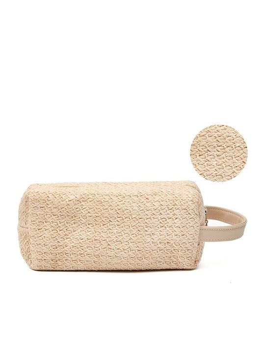 Γυναικείο Τσαντάκι Raffia – Natural Woven Cute Τσαντάκι Taupe