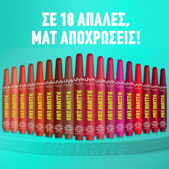 NYX Professional Makeup Fat Lipstick Matte 2gr