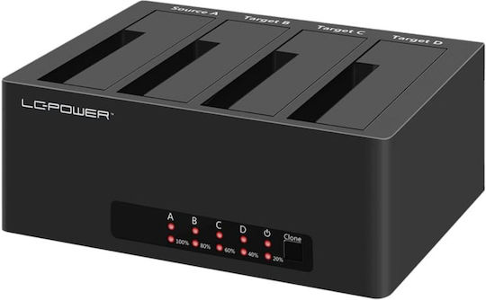 LC-Power Docking Station για Σκληρούς Δίσκους SATA με σύνδεση USB 3.0 (LC-DOCK-U3-4B-V2)