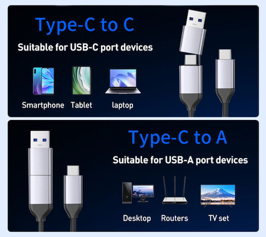 Orico Кутия за Твърд Диск M.2 SATA III NVMe с USB 3.2 Type-C Връзка в Сив Цвят