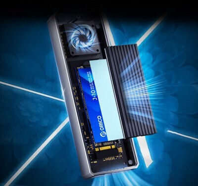 Orico Кутия за Твърд Диск M.2 SATA III NVMe с USB 3.2 Type-C Връзка в Сив Цвят