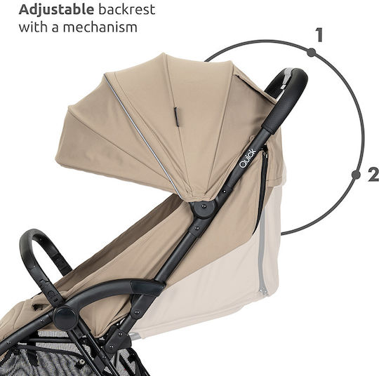 Lorelli Quick Automatic Baby Stroller Suitable for Newborn Beige 8.4kg