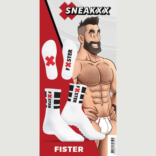 SneakXX Sexy Ανδρικές Κάλτσες Λευκές