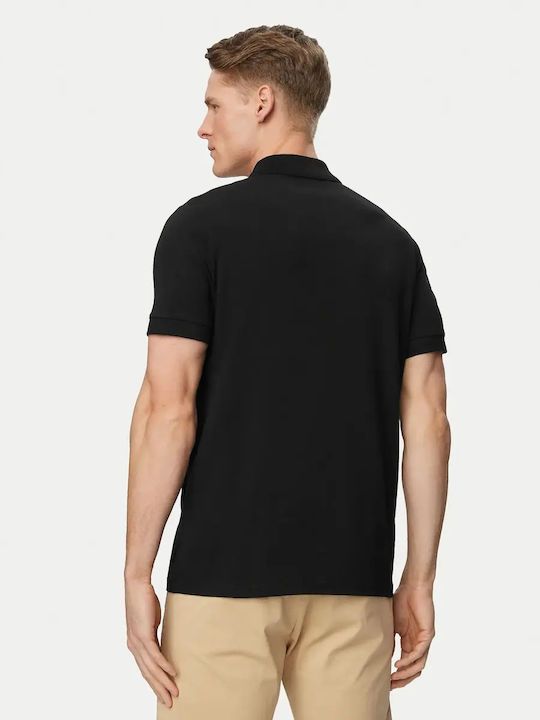 Polo Herrenbluse Kurzarm Schwarze