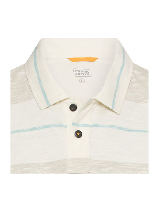 Herrenbluse Kurzarm Beiges Polo